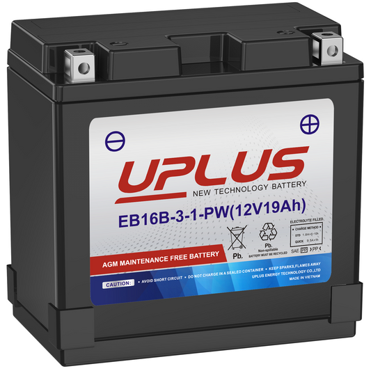 UPLUS Maintenance Free Batteries for Jet Ski Personal Watercraft UTV ATV【12V 19AH】