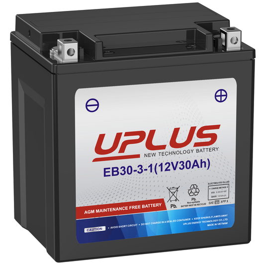 UPLUS EB30-3-1 AGM ATV Battery [12V 30AH 400CCA]