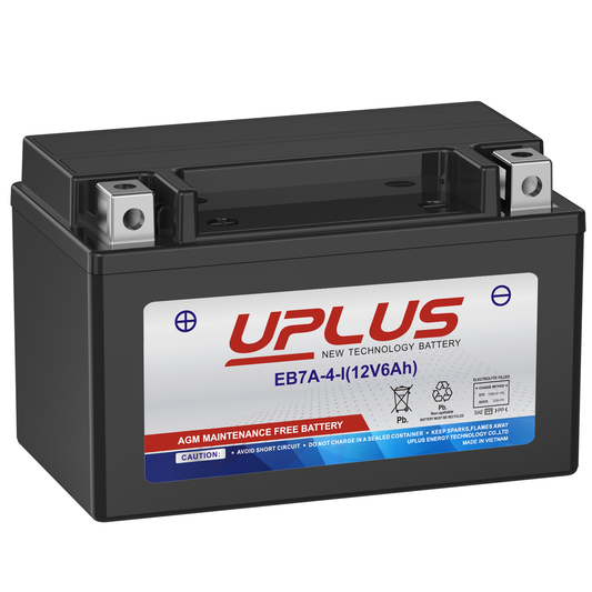 UPLUS EB7A-4-I Maintenance Free SLA ATV AGM Battery [12V 6Ah]