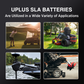 UPLUS LP12-18 Rechargeable SLA AGM Battery for Mobility Scooter, Jump Starter Box, Lawn Mower [12V 18Ah]