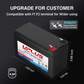 UPLUS LP12-7.0 Rechargeable SLA Battery for Security Alarm, Home Fire, Garage Doors [12V 7Ah]