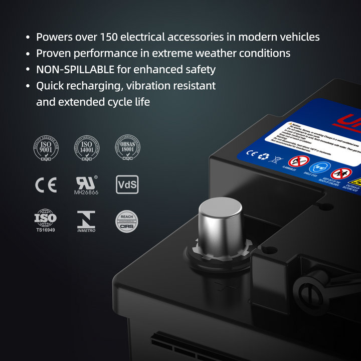 Uplus Group 140r agm car battery