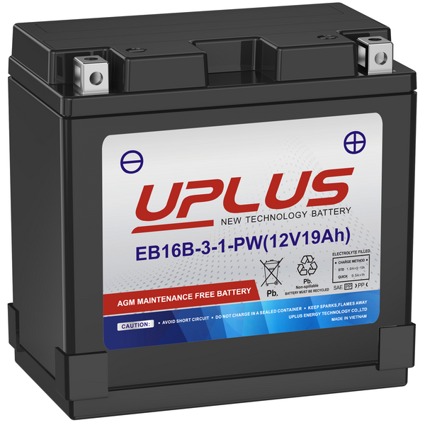 Uplus YB16CL-B powersports battery 12v 19ah
