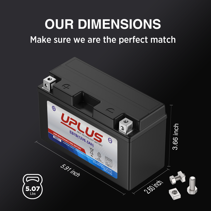 YT7B-BS 12V 6.5Ah rechargeable battery (